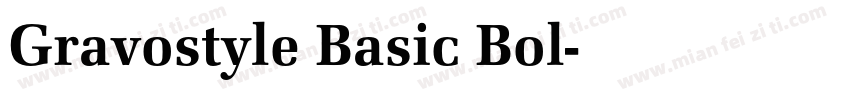Gravostyle Basic Bol字体转换